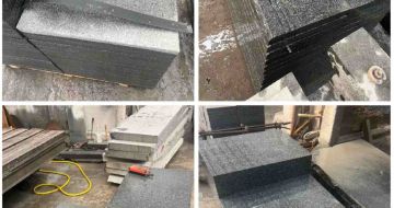 丹东 芝麻黑地铺石材