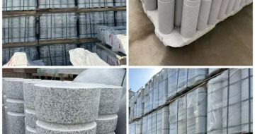 丹东 芝麻白花岗岩挡车柱、隔离柱多少钱