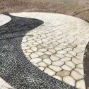 丹东 黄金麻冰裂缝室外铺装效果完美展示