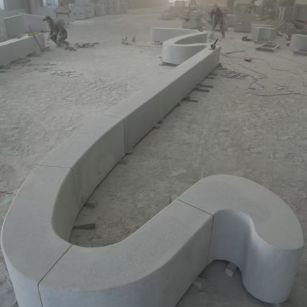 丹东 花岗岩整石坐凳拼装