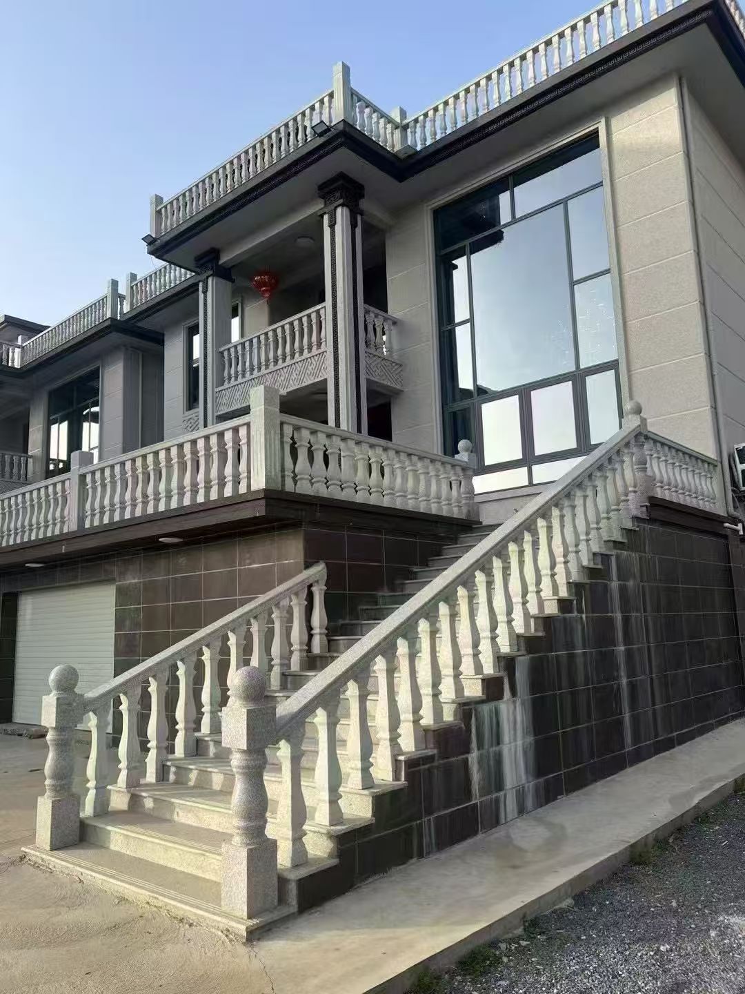 丹东 芝麻白别墅阳台栏杆，楼梯栏杆