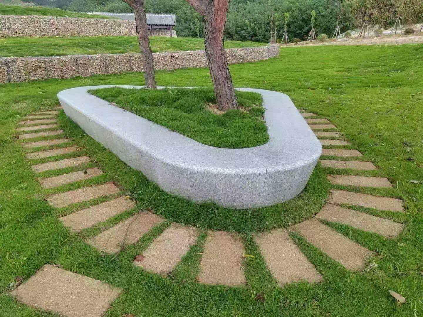 丹东 芝麻白光面整石坐凳