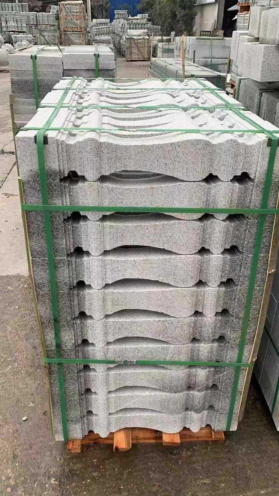 丹东 芝麻白方形拉丝面，栏杆花瓶柱