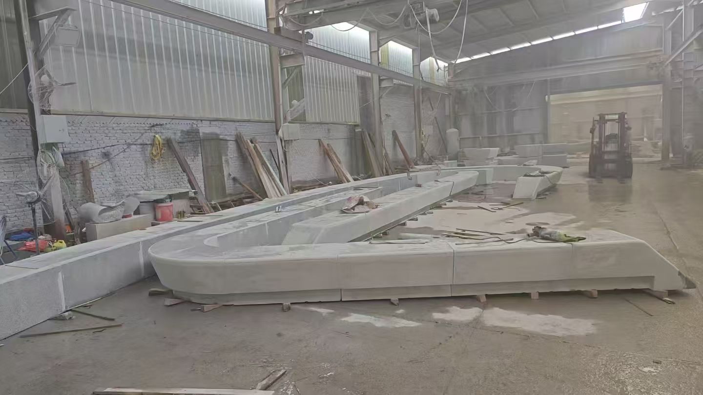 丹东 花岗岩整石坐凳拼装