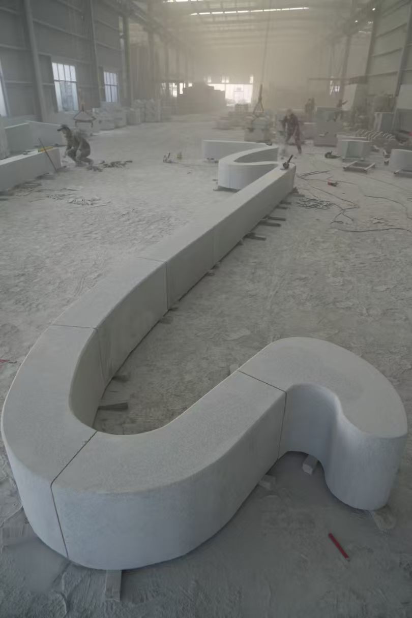 丹东 花岗岩整石坐凳拼装